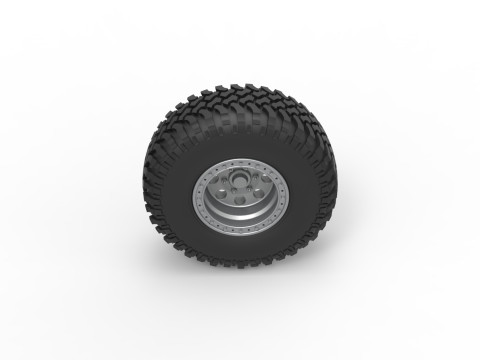 Wheel of Uphill Sand Racing Dragster Scale 1 to 25 3D Принт Модель