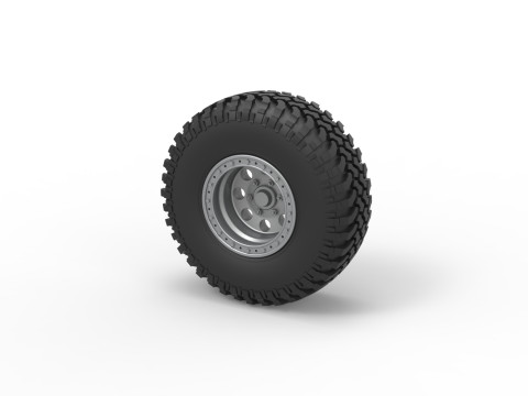Wheel of Uphill Sand Racing Dragster Scale 1 to 25 3D Принт Модель