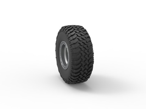 Wheel of Uphill Sand Racing Dragster Scale 1 to 25 3D Принт Модель