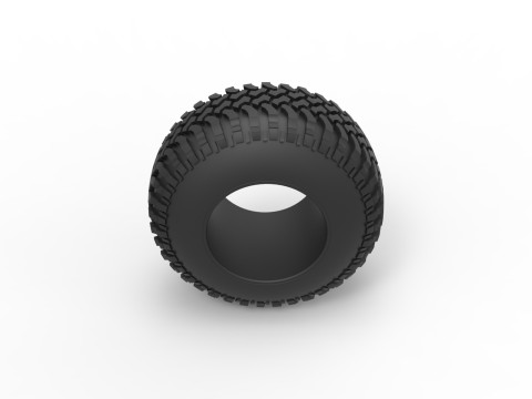Offroad tire 133 Scale 1 to 25 Modello di stampa 3D