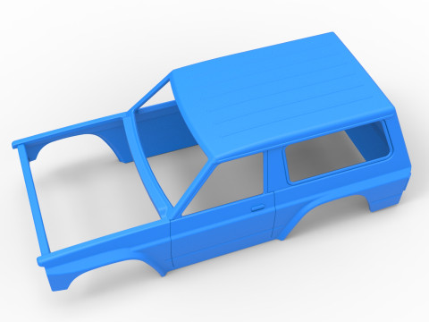 Shell of Uphill Sand Racing Dragster Scale 1 to 25 Modèles 3D en vedette