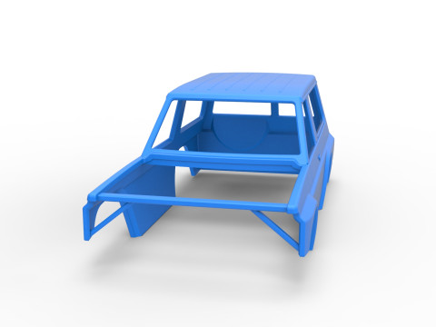 Shell of Uphill Sand Racing Dragster Scale 1 to 25 Modèles 3D en vedette