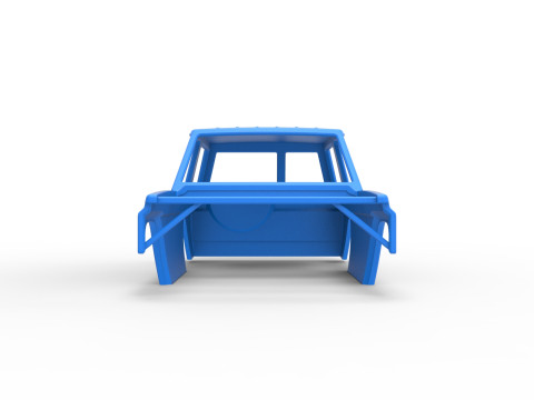 Shell of Uphill Sand Racing Dragster Scale 1 to 25 Modèles 3D en vedette