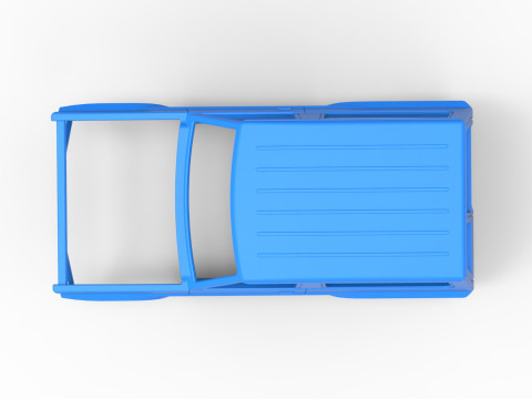 Shell of Uphill Sand Racing Dragster Scale 1 to 25 Modèles 3D en vedette