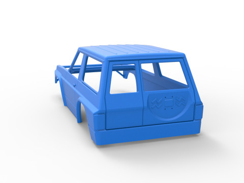 Shell of Uphill Sand Racing Dragster Scale 1 to 25 Modèles 3D en vedette