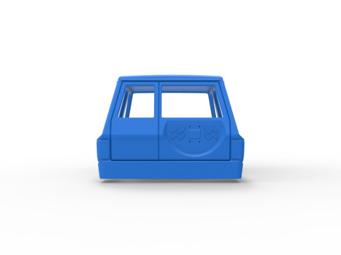 Shell of Uphill Sand Racing Dragster Scale 1 to 25 Modèles 3D en vedette