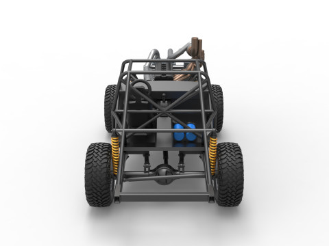 Uphill Sand Racing Dragster Base Scale 1 to 25 3D प्रिंट मॉडल