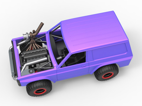 Uphill Sand Racing Dragster Version 2 Scale 1 to 25 Modello di stampa 3D