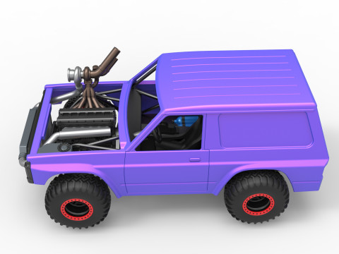 Uphill Sand Racing Dragster Version 2 Scale 1 to 25 Modello di stampa 3D