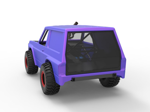 Uphill Sand Racing Dragster Version 2 Scale 1 to 25 Modello di stampa 3D