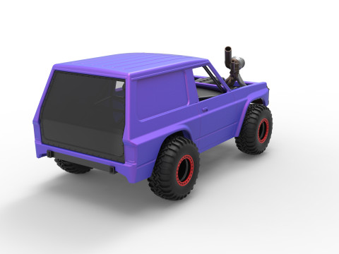 Uphill Sand Racing Dragster Version 2 Scale 1 to 25 Modello di stampa 3D