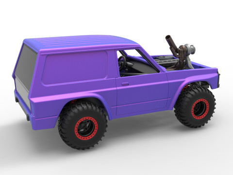 Uphill Sand Racing Dragster Version 2 Scale 1 to 25 Modello di stampa 3D