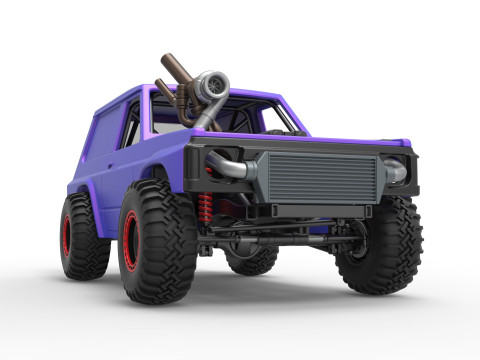 Uphill Sand Racing Dragster Version 2 Scale 1 to 25 Modello di stampa 3D