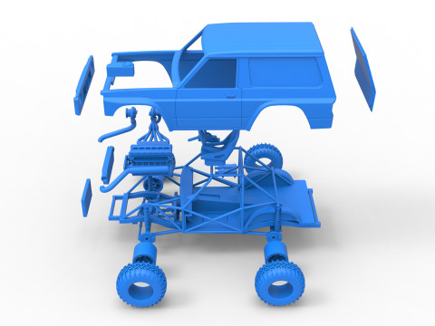 Uphill Sand Racing Dragster Version 2 Scale 1 to 25 Modello di stampa 3D