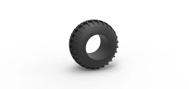 Offroad tire 134 Scale 1 to 25 3D Print Model .c4d .max .obj .3ds .fbx .stl .blend 