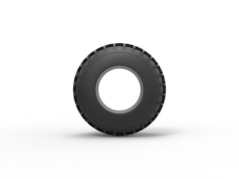 Offroad tire 134 Scale 1 to 25 3D Принт Модель