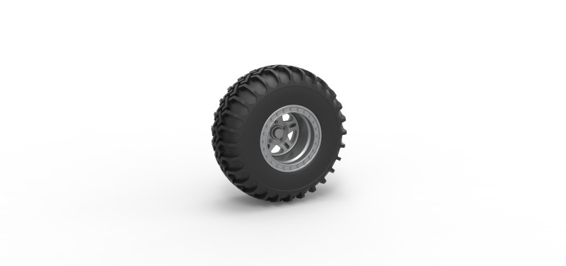 Wheel of Uphill Sand Racing Dragster Version 2 Scale 1 to 25 Modèles 3D en vedette .c4d .max .obj .3ds .fbx .stl .blend 