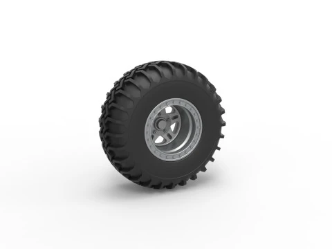 व्हील ऑफ अपहिल सैंड रेसिंग ड्रैगस्टर संस्करण 2 स्केल 1 से 25 3D प्रिंट मॉडल