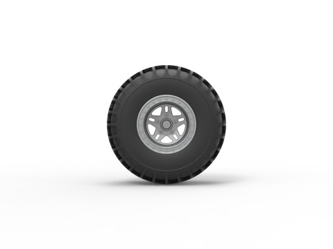 Wheel of Uphill Sand Racing Dragster Version 2 Scale 1 to 25 Modèles 3D en vedette