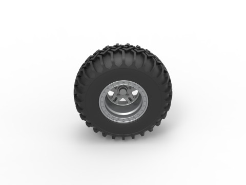 Wheel of Uphill Sand Racing Dragster Version 2 Scale 1 to 25 Modèles 3D en vedette
