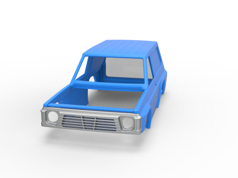 Shell of Uphill Sand Racing Dragster Version 2 Scale 1 to 25 Modèles 3D en vedette