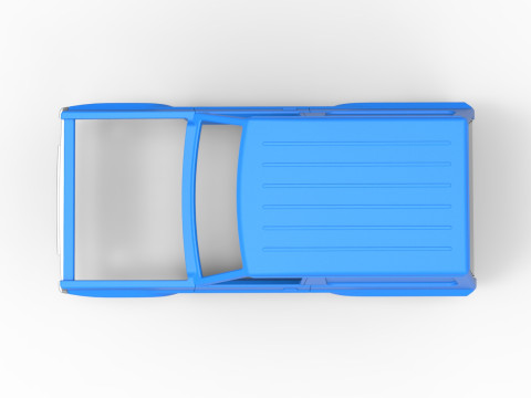 Shell of Uphill Sand Racing Dragster Version 2 Scale 1 to 25 Modèles 3D en vedette