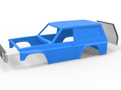 Shell of Uphill Sand Racing Dragster Version 2 Scale 1 to 25 Modèles 3D en vedette