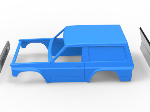 Shell of Uphill Sand Racing Dragster Version 2 Scale 1 to 25 Modèles 3D en vedette
