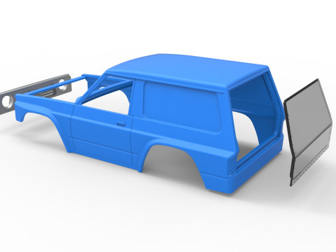 Shell of Uphill Sand Racing Dragster Version 2 Scale 1 to 25 Modèles 3D en vedette