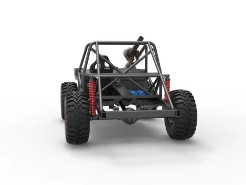 Uphill Sand Racing Dragster Base Version 2 Scale 1 to 25 3D Print Model