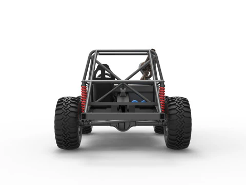 Uphill Sand Racing Dragster Base Version 2 Scale 1 to 25 3D Print Model
