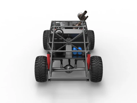 Uphill Sand Racing Dragster Base Version 2 Scale 1 to 25 3D Print Model