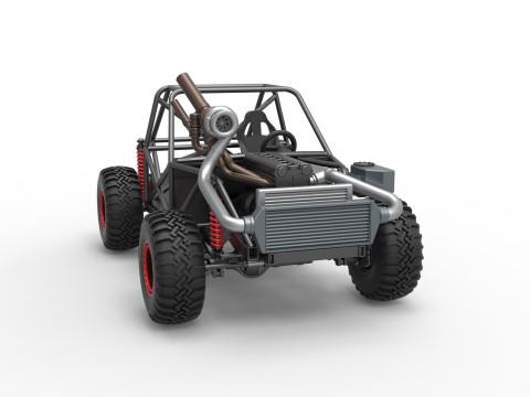 Uphill Sand Racing Dragster Base Version 2 Scale 1 to 25 Model Cetak 3D