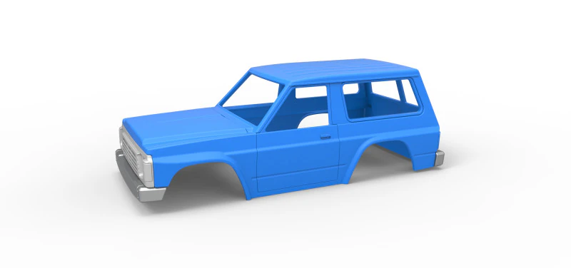 Shell of vintage SUV Scale 1 to 25 3D Print Model .c4d .max .obj .3ds .fbx .stl .blend 