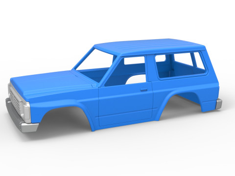 Shell of vintage SUV Scale 1 to 25 3Dプリントモデル