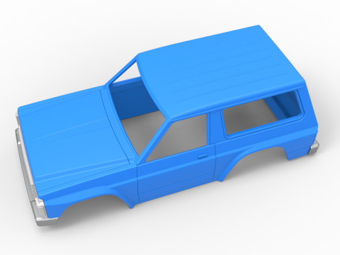 Shell of vintage SUV Scale 1 to 25 3D-Druckmodell