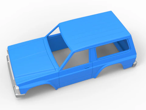 Shell of vintage SUV Scale 1 to 25 3D Print Model