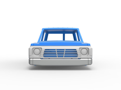 Shell of vintage SUV Scale 1 to 25 3D-Druckmodell