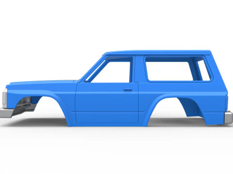 Shell of vintage SUV Scale 1 to 25 3D Print Model
