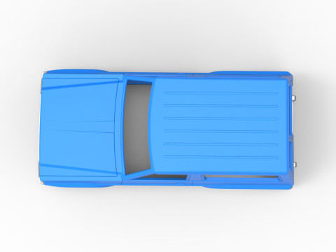 Shell of vintage SUV Scale 1 to 25 3D-Druckmodell