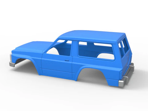 Shell of vintage SUV Scale 1 to 25 3D Print Model