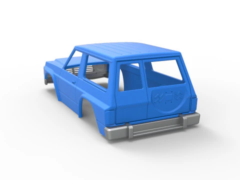 Shell of vintage SUV Scale 1 to 25 3D Print Model