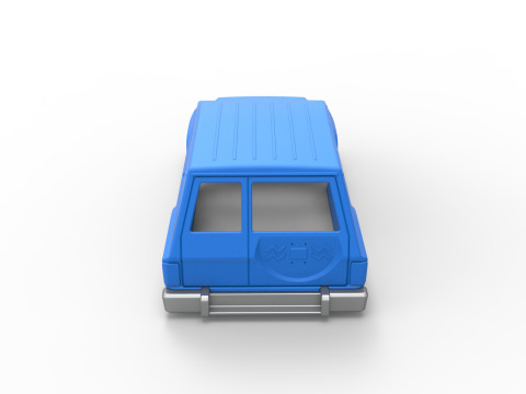 Shell of vintage SUV Scale 1 to 25 3D-Druckmodell