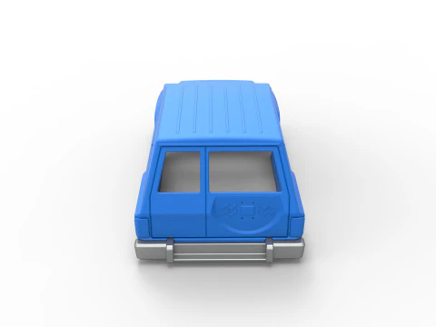 Shell of vintage SUV Scale 1 to 25 3D Print Model