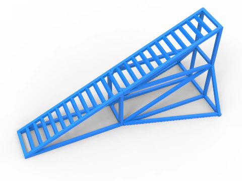 RTI Ramp for RC cars Scale 1 to 10 3D Print Model