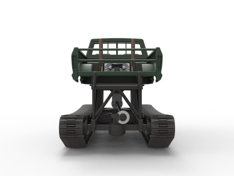 Redneck Rave Mud truck on tracks Scale 1 to 25 Model do druku 3D