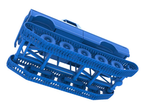 Caminh&atilde;o Redneck Rave Mud nas pistas Escala 1 a 25 Modelo de Impressão 3D
