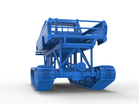 Redneck Rave Mud truck on tracks Scale 1 to 25 Model do druku 3D