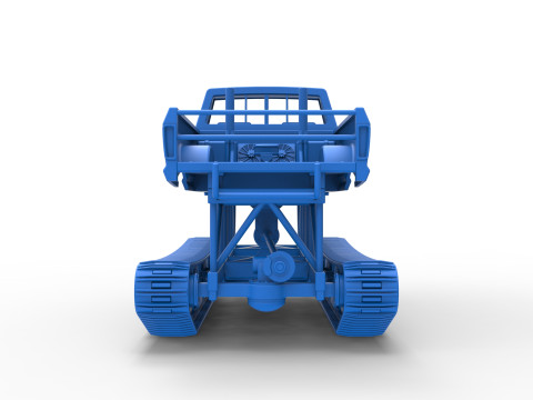 Redneck Rave Mud truck on tracks Scale 1 to 25 Model do druku 3D