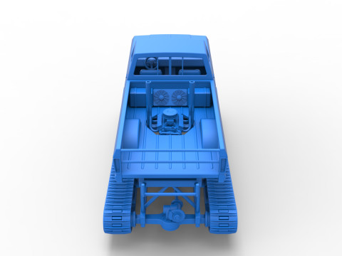 Redneck Rave Mud truck on tracks Scale 1 to 25 Model do druku 3D
